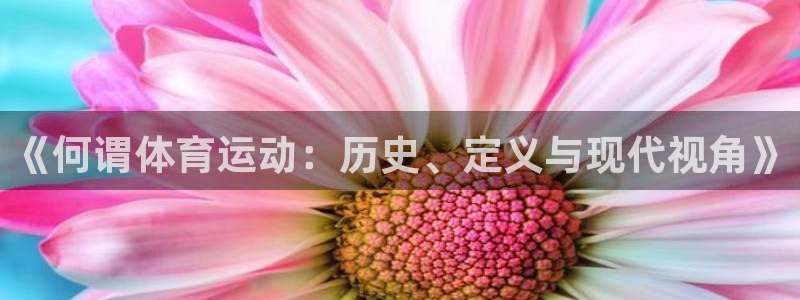 搜球体育怎么登录账号：《何谓体育运动：历史、定义与现代视角》